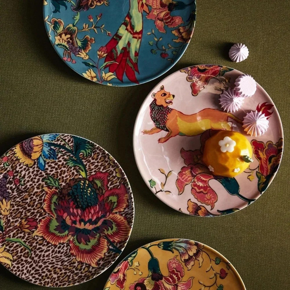 NWT Anthropologie House Of Hackney Pink Lion Desert Plate - Picture 5 of 5